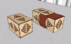Laser Cut Jewelry Box Drawer Template Gift Box Design Chocolate Box Free Vector File