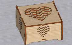Laser Cut Jewelry Box Ornaments Wooden Gift Box Free Vector File