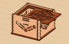 Laser Cut Jewelry Gift Box With Sliding Lid Free Vector File