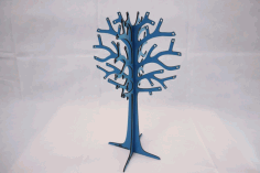 Laser Cut Jewelry Stand 6mm Free DXF File