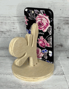Laser Cut Karate Cell Phone Stand Free Vector File, Free Vectors File