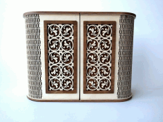Laser Cut Key Holder Basket Free DXF File