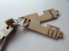 Laser Cut Keychain Phone Stand Free DXF File