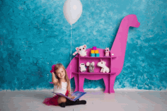 Laser Cut Kids Dinosaur Shelf Templates Free Vector File