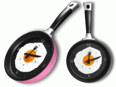 Laser Cut Kitchen Clock Layout Free Vector File, Free Vectors File