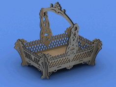 Laser Cut Korzinka (basket) Free DXF File