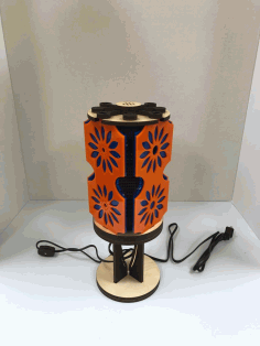 Laser Cut Lamp Color With Shadows Free Vector File