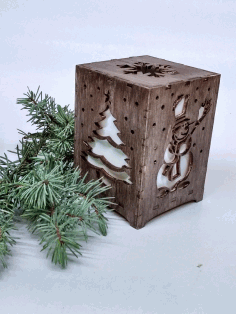 Laser Cut Lamp Design Box Free Vector File, Free Vectors File