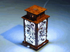 Laser Cut Lantern Night Light Free Vector File, Free Vectors File