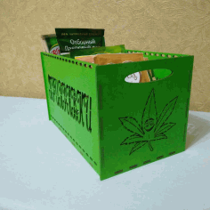 Laser Cut Leaf Stash Box Free Vector File