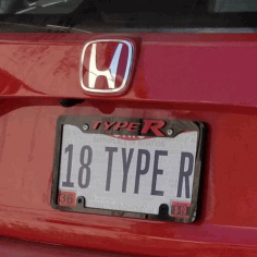 Laser Cut License Plate Frame Free Vector File
