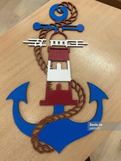 Laser Cut Lighthouse Wall Decor Free Vector File