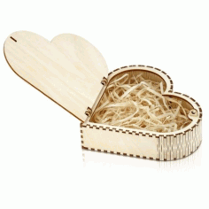 Laser Cut Living Hinge Wooden Jewelry Box Free Vector File