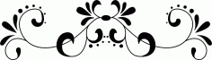 Laser Cut Living Room Divider Border Design Free DXF File