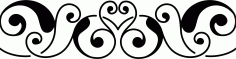 Laser Cut Living Room Divider Decoration Border Pattern Design Free Vector File