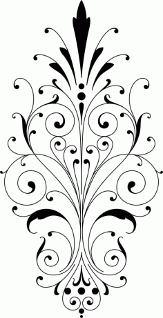 Laser Cut Living Room Divider Decoration Border Pattern Free Vector File