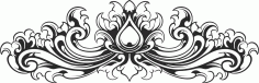 Laser Cut Living Room Jali Decoration Border Design Free DXF File