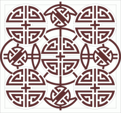 Laser Cut Living Room Jali Floral Seamless Panel Free DXF File