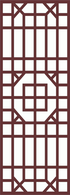 Laser Cut Living Room Lattice Seamless Panel Free DXF File