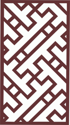 Laser Cut Living Room Lattice Separator Seamless Panel Free DXF File