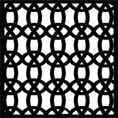 Laser Cut Living Room Seamless Floral Lattice Stencil Design Free DXF File