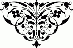 Laser Cut Living Room Seamless Jali Border Design Free DXF File