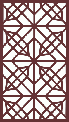 Laser Cut Living Room Seamless Separator Lattice Free DXF File