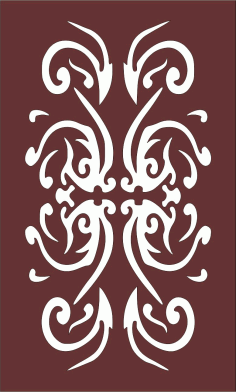 Laser Cut Living Room Seamless Separator Lattice Pattern Free DXF File
