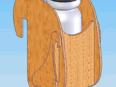 Laser Cut Loft Bed Cup Holder Drawing Free DXF File