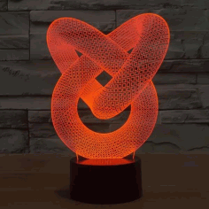 Laser Cut Love Knot 3d Illusion Lam Free Vector File