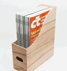 Laser Cut Magazine Holder Magazine Organizer Free Vector File