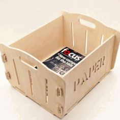 Laser Cut Magazine Storage Box Free Vector File
