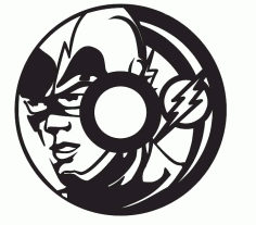 Laser Cut Man Vinyl Wall Clock Templates Free Vector File