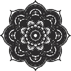 Laser Cut Mandala Logo Free Vector File