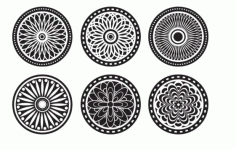 Laser Cut Mandala Ornaments Cool Cnc Project Free Vector File