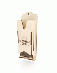 Laser Cut Match Box Holder Wall Mount Free Vector File