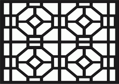 Laser Cut Mdf Jali Geometric Screen Free Vector File