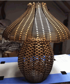 Laser Cut Mdf Lamp 3mm Free DXF File