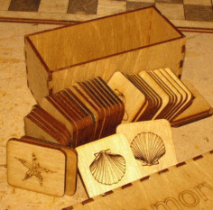 Laser Cut Memory Concentration Game Free Vector File