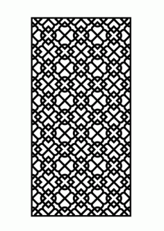 Laser Cut Metal Panel Free DXF File