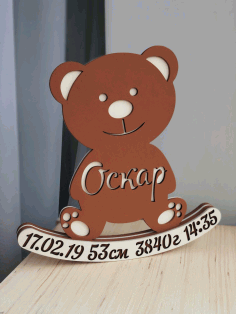 Laser Cut Metrika Mishka Oskar Template Free DXF File