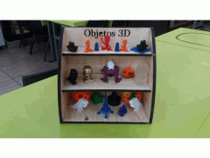 Laser Cut Mini Shelf Mini Prateleira Mini Shelf Drawing Free DXF File