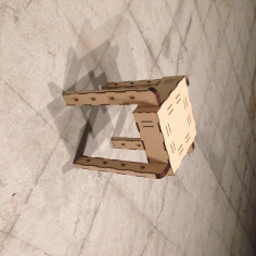 Laser Cut Mini Stacking Stool Mdf 2.5mm Free DXF File