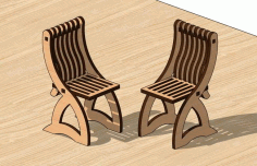 Laser Cut Miniature Fancy Chair Kids Toy Free DXF File