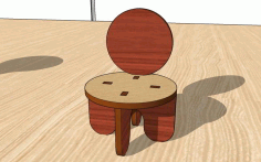 Laser Cut Miniature Furniture Chair Diy 3d Dollhouse Furniture Free DXF File
