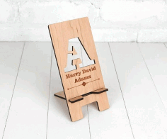 Laser Cut Mobile Phone Stand Template Drawings Free Vector File