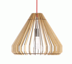 Laser Cut Modern Hanging Lamp Free Vector File