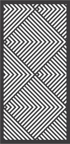 Laser Cut Modern Privacy Partition Indoor Panel Lattice Design Free DXF File