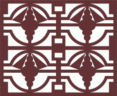 Laser Cut Modern Privacy Partition Indoor Panels Jali Room Divider Seamless Design Free DXF File