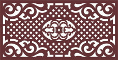 Laser Cut Modern Privacy Partition Room Divider Jali Seamless Free DXF File
